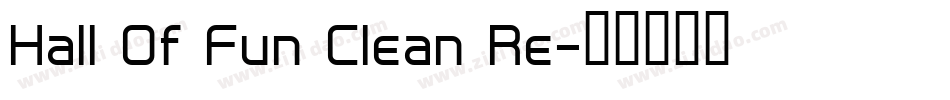 Hall Of Fun Clean Re字体转换